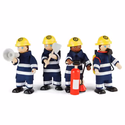 Bigjigs Toys Firefighters Set, 3 yr(s), Multicolour