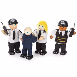 Bigjigs Toys Police Officers and Prisoner, 3 yr(s), Multicolour