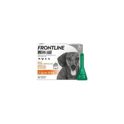 FRONTLINE Plus Flea & Tick Treatment for Small Dogs (2-10 kg) - 3 Pipettes