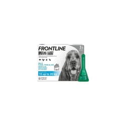 FRONTLINE Plus Flea & Tick Treatment for Medium Dogs (10-20 kg) - 3 Pipettes