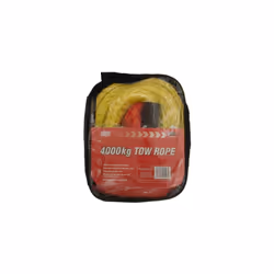Heavy Duty 3.5m Tow Rope 4000kgs with Forged Hooks, 'On Tow' Sign, 4 tonnes for Car, 4x4, Van Recovery