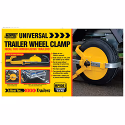 8"-10" 140mm Trailer Wheel Clamp - Maypole Caravan Mp9061 810 Security - wheel clamp trailer maypole caravan mp9061 810 secu ...