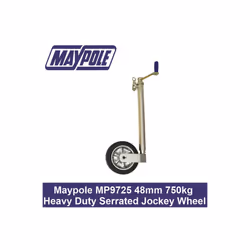 Maypole MP9725 Trailer 48mm Heavy Duty Serrated Jockey Wheel 750kg Nose Weight