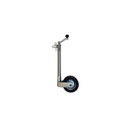 48mm Ribbed Jockey Wheel for Trailer SUPER HEAVY DUTY STEEL CORE RUBBER WHEEL