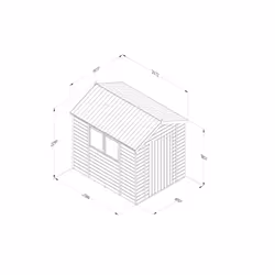Timberdale 8x6 Apex Shed