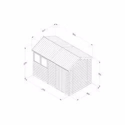 Timberdale 10x6 Reverse Apex Shed