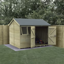 Timberdale 10x8 Reverse Apex Shed - Double Door
