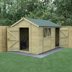 Timberdale 12x8 Apex Shed - Combo