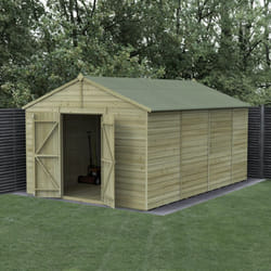 Beckwood 10x15 Apex Shed - No Windows - Double Door