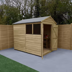 Beckwood 6x8 Apex Shed - 2 Windows - Double Door