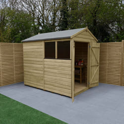 Beckwood 6x8 Apex Shed - 2 Windows - Double Door