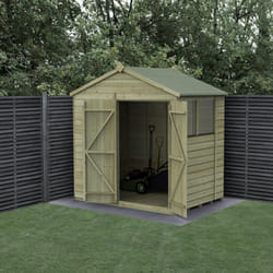 Beckwood 7x5 Apex Shed - 2 Windows - Double Door