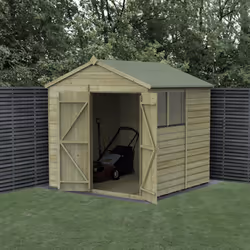 Beckwood 7x7 Apex Shed - 2 Windows - Double Door