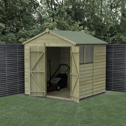 Beckwood 7x7 Apex Shed - 2 Windows - Double Door