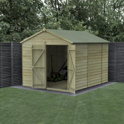 Beckwood 8x10 Apex Shed - No Windows - Double Door