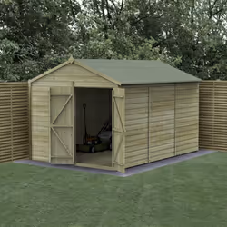 Beckwood 8x12 Apex Shed - No Windows - Double Door