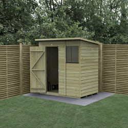 Beckwood 6x4 Pent Shed - 1 Window -