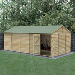 Beckwood 20x10 Reverse Apex Shed - No Windows - Double Door