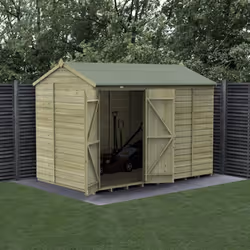 Beckwood 10x6 Reverse Apex Shed - No Windows - Double Door