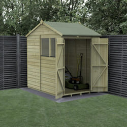 Beckwood 5x7 Reverse Apex Shed - 2 Windows - Double Door