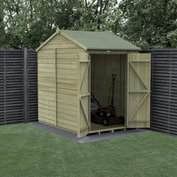 Beckwood 5x7 Reverse Apex Shed - No Windows - Double Door