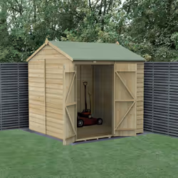 Beckwood 7x7 Reverse Apex Shed - No Windows - Double Door