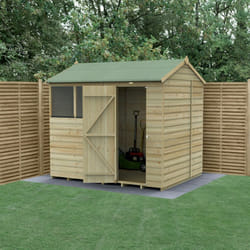 Beckwood 8x6 Reverse Apex Shed - 2 Windows