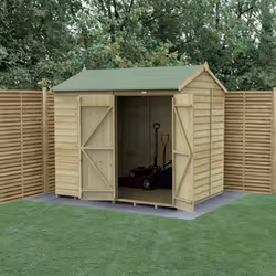 Beckwood 8x6 Reverse Apex Shed - No Windows - Double Door