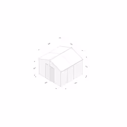 4LIFE Apex Shed 10x10 - Double Door - No Windows