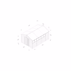 4LIFE Apex Shed 10x15 - Double Door - 6 Windows