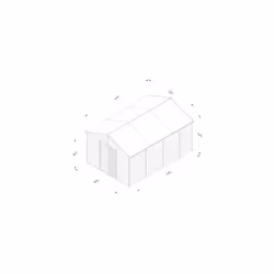 4LIFE Apex Shed 10x15 - Double Door - No Windows