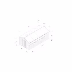 4LIFE Apex Shed 10x20 - Double Door - 8 Windows