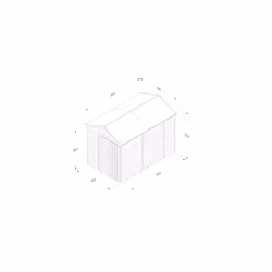 4LIFE Apex Shed 6x10 - Double Door - No Window