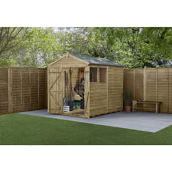 4LIFE Apex Shed 6x8 - Double Door - 2 Window