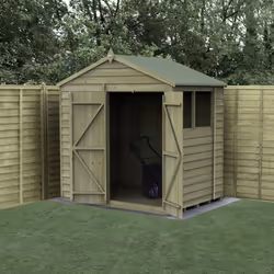 4LIFE Apex Shed 7x5 - Double Door - 2 Window