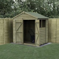 4LIFE Apex Shed 7x5 - Double Door - 2 Window