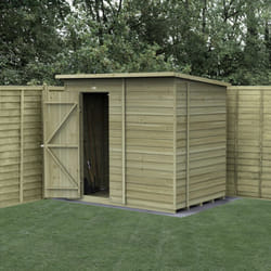 4LIFE Pent Shed 7x5 - Single Door - No Window