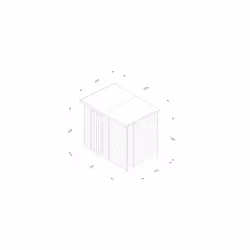 4LIFE Pent Shed 7x5 - Single Door - No Window