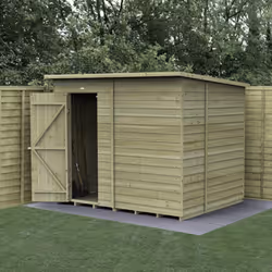 4LIFE Pent Shed 8x6 - Single Door - No Windows