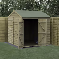 4LIFE Reverse Apex Shed 7x7 - Double Door - No Windows