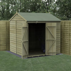 4LIFE Reverse Apex Shed 7x7 - Double Door - No Windows