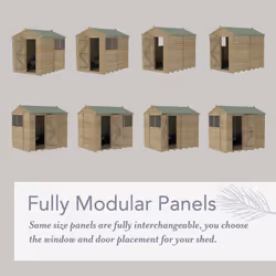 Beckwood 4x6 Apex Shed - 4 Window