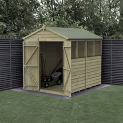 Beckwood 6x8 Apex Shed - 4 Windows - Double Door