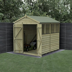 Beckwood 6x8 Apex Shed - 4 Windows - Double Door