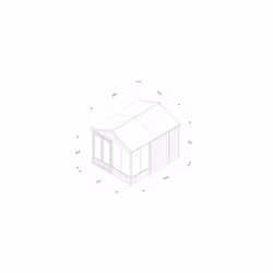 4LIFE Apex Summerhouse 8x10 - Double Door - 6 Window