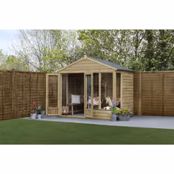 4LIFE Apex Summerhouse 8x6 - Double Door - 4 Window