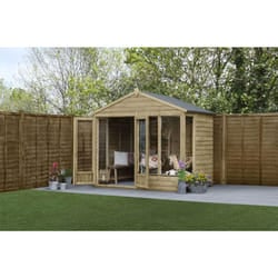4LIFE Apex Summerhouse 8x6 - Double Door - 4 Window
