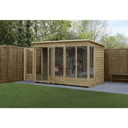 4LIFE Pent Summerhouse 10x6 - Double Door - 5 Window