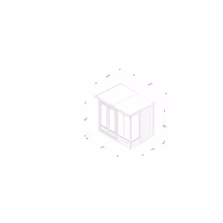 4LIFE Pent Summerhouse 7x5 - Double Door - 4 Window