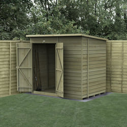 4LIFE Pent Shed 7x5 - No Windows - Double Door
